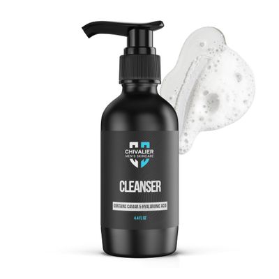Mens Face Wash with Caviar Extract and Hyaluranic Acid - Skin Care for Men, Men Skin Care, Effective Beard Wash - Premium Men&#39;s Skincare Solution Facial Cleanser
