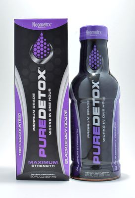 Detox Pure Neometrx Same-Day Maximum Strength Detox Drink, BlackBerry Grape Flavor, 20 Fl Oz