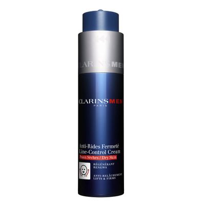 CLARINSMEN Line-Control Cream Anti-Aging Moisturizer For Men Visibly Firms and Tightens Sagging Skin Around Chin Visibly Smoothes Deep Lines and Wrinkles Dry Skin Type