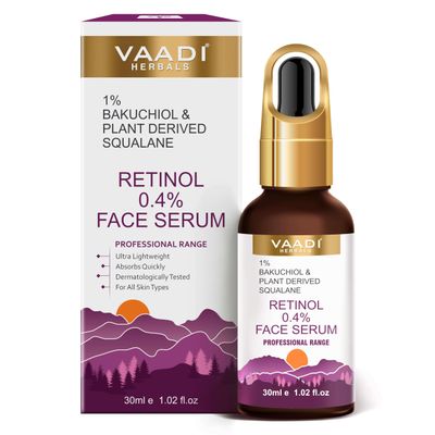 Retinol Serum for Face 0.4 (Retinol) With 1 Baluchiol Plant Derived Squalane - 30ml