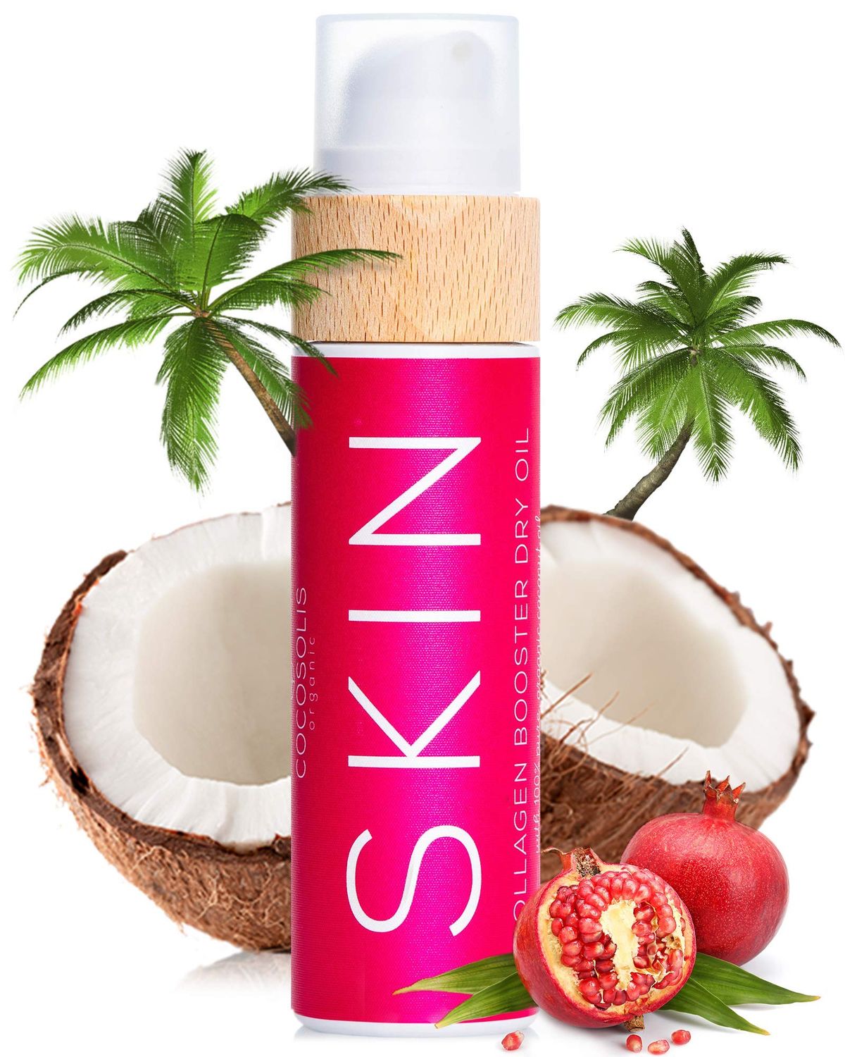 COCOSOLIS SKIN Collagen Booster Bio Oil - Anti-Aging Collagen Lotion for Skin Tightening with Rosehip and Essential oils - Collagen Oil for Face and Body - Smooths and reduces wrinkles