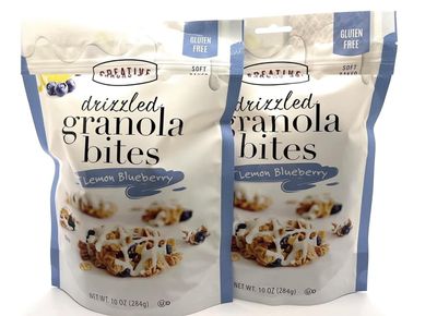 Lemon Blueberry Drizzled Granola Bites Gluten Free 10 Oz Each (Pack of 2)