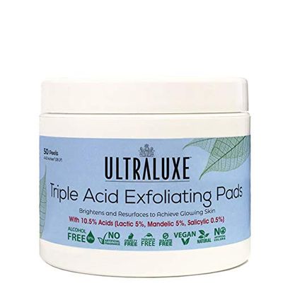 ULTRALUXE SKIN CARE Triple Acid Exfoliating Pads