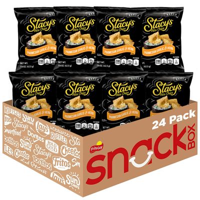 Stacy&#39;s Parmesan Garlic Herb Flavored Pita Chips, 1.5 Ounce Bags (Pack of 24)