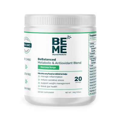 BeBalanced Soursop Shake Blend Superfood-Packed Nutrition for Digestion Metabolism with Soursop Fruit, Elderberry, Irish Sea Moss, Turmeric, Essential Vitamins Zero Sugar Gluten Free