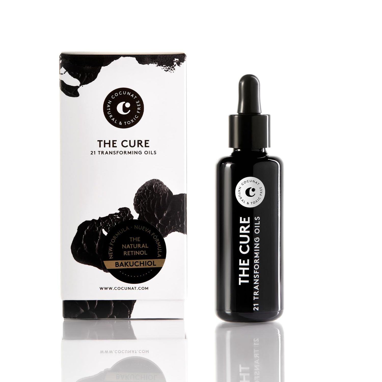 COCUNAT - The Cure - Anti-Ageing Facial Serum - Repairs and Redensifies - Targets Wrinkles, Luminosity and Nourishment - 21 Essential Oils, Antioxidants, Vitamins, Fatty Acids and Bakuchiol - 30 ml