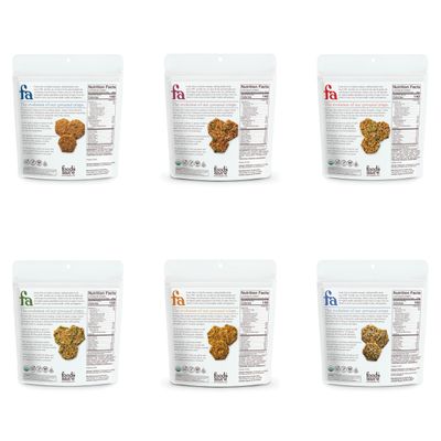 Foods Alive Savory Organic Sprouted Crisps Bundle (6 flavors), 4oz Gluten Free Snack Crackers