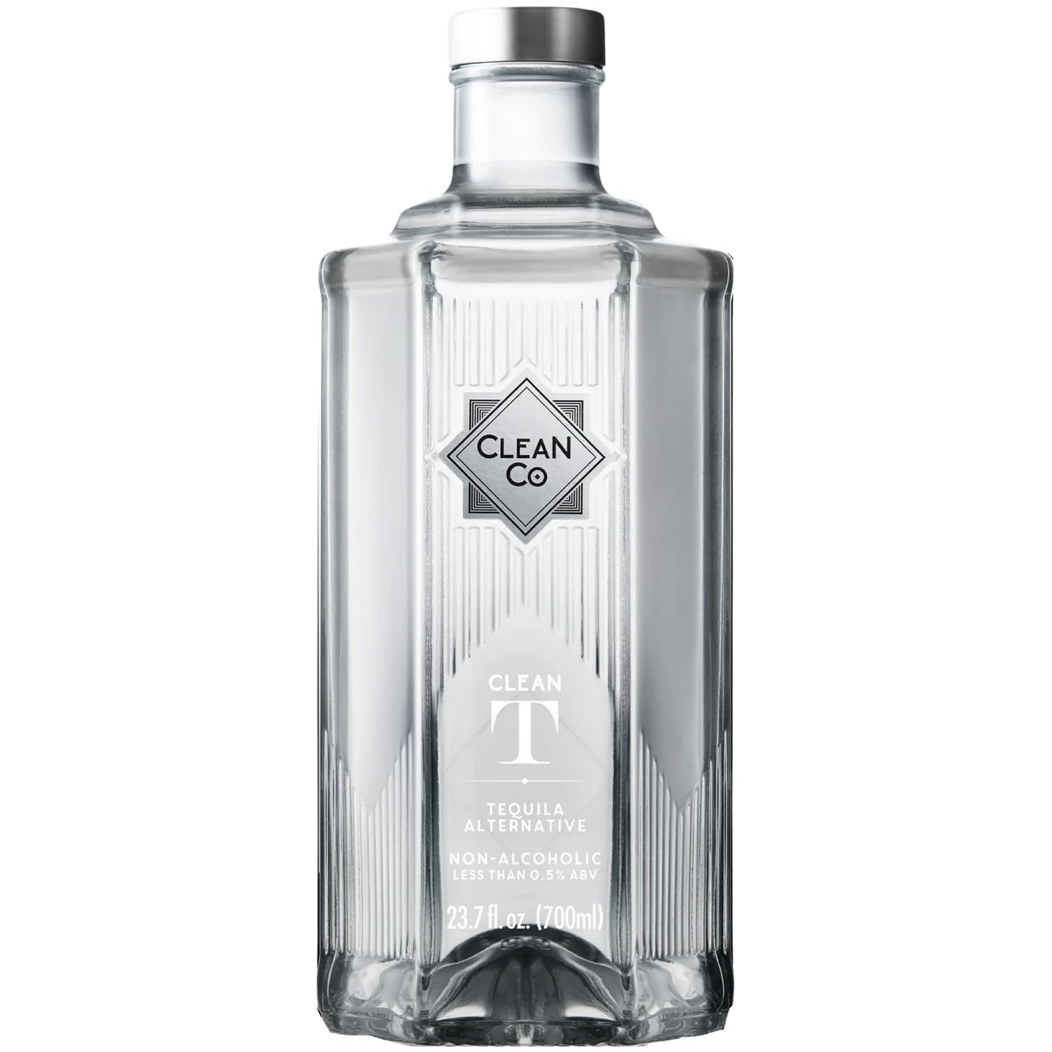 Clean Co Non-Alcoholic Tequila Alternative 700ml Bottle Made in England Premium Alcohol-Free Spirit Sugar Free, Gluten Free Spirits