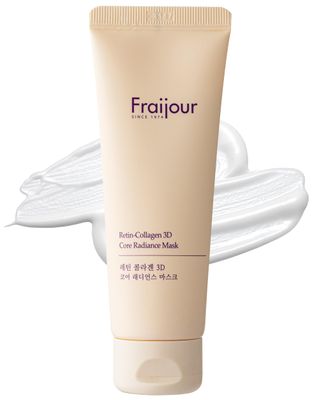 Fraijour Retin-Collagen 3D Core Radiance Mask - Firming Wash-Off Mask with Peptides Bakuchiol, Tightens Nourishes Skin, Restores Radiance Glow, For All Skin Types, 2.54 fl.oz.