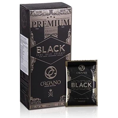 ORGANO Gourmet Black Coffee, 100 Certified Ganoderma Lucidum (30 Sachets)