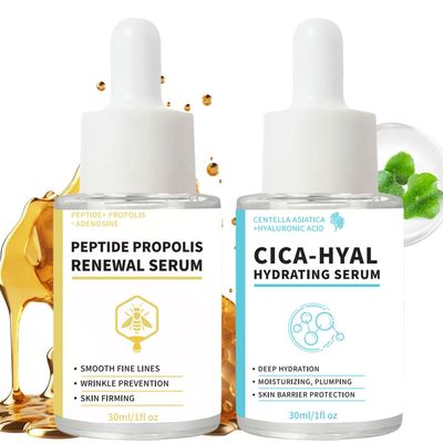 Hyaluronic Acid Serum, Hydration Wrinkle Renewal Serum, Anti Aging Facial Serum, Deep Moisturizing Skin Renewal, Suitable for All Skin Types, 1.69 fl.oz (2)