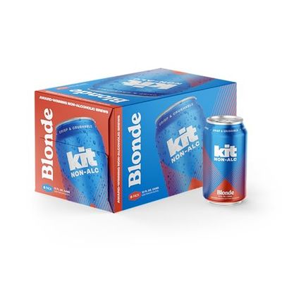 Kit Non-Alc - Non-Alcoholic Craft Beer - Blonde 6pk Cans, 12 FL OZ, 4 Simple Ingredients - Gluten-Removed, Vegan Friendly, Dairy Free