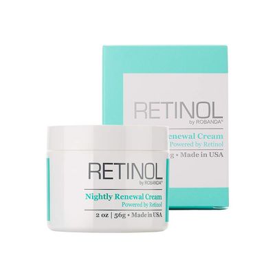Robanda Retinol Nightly Renewal Cream All in One Age Repairing Night Cream Targets Wrinkles and Fine Lines