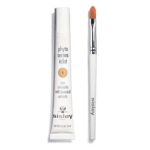 Sisley Paris Phyto-Cernes Eclat, No. 4-15 mL - Eye Concealer - Tinted Anti-Dark Circles Product - Instantly Masks Dark Circles Targets Puffiness - Natural, Long-Wear Finish - Includes Brush