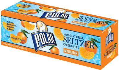 Polar Seltzer Mandarin, 12 Fluid Ounce (Pack of 12)