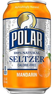 Polar Seltzer Mandarin, 12 Fluid Ounce (Pack of 12)