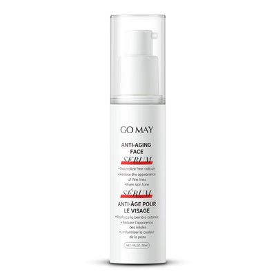 GO MAY Anti-aging Face Serum Anti-Aging Powerhouse Boosts Collagen Production Suitable for All Skin Types 1 FL.OZ