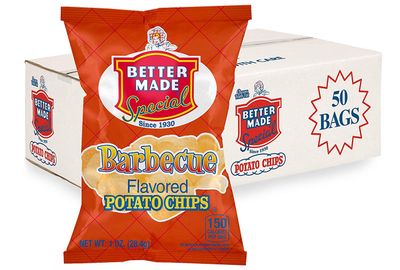 Better Made Special Potato Chips (BBQ) - 50 Pack - 50 x 1 oz. Bags - Crunchy, Individual Snacks Made from Fresh Potatoes - Family Owned and Operated