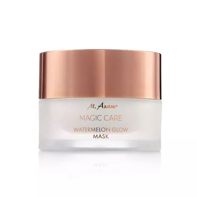 M. Asam MAGIC CARE Watermelon Glow Mask - circulation boosting face mask with shimmering gel texture, makes skin glow with magic glow formula, facial care with hyaluronic acid, 1.01 Fl Oz