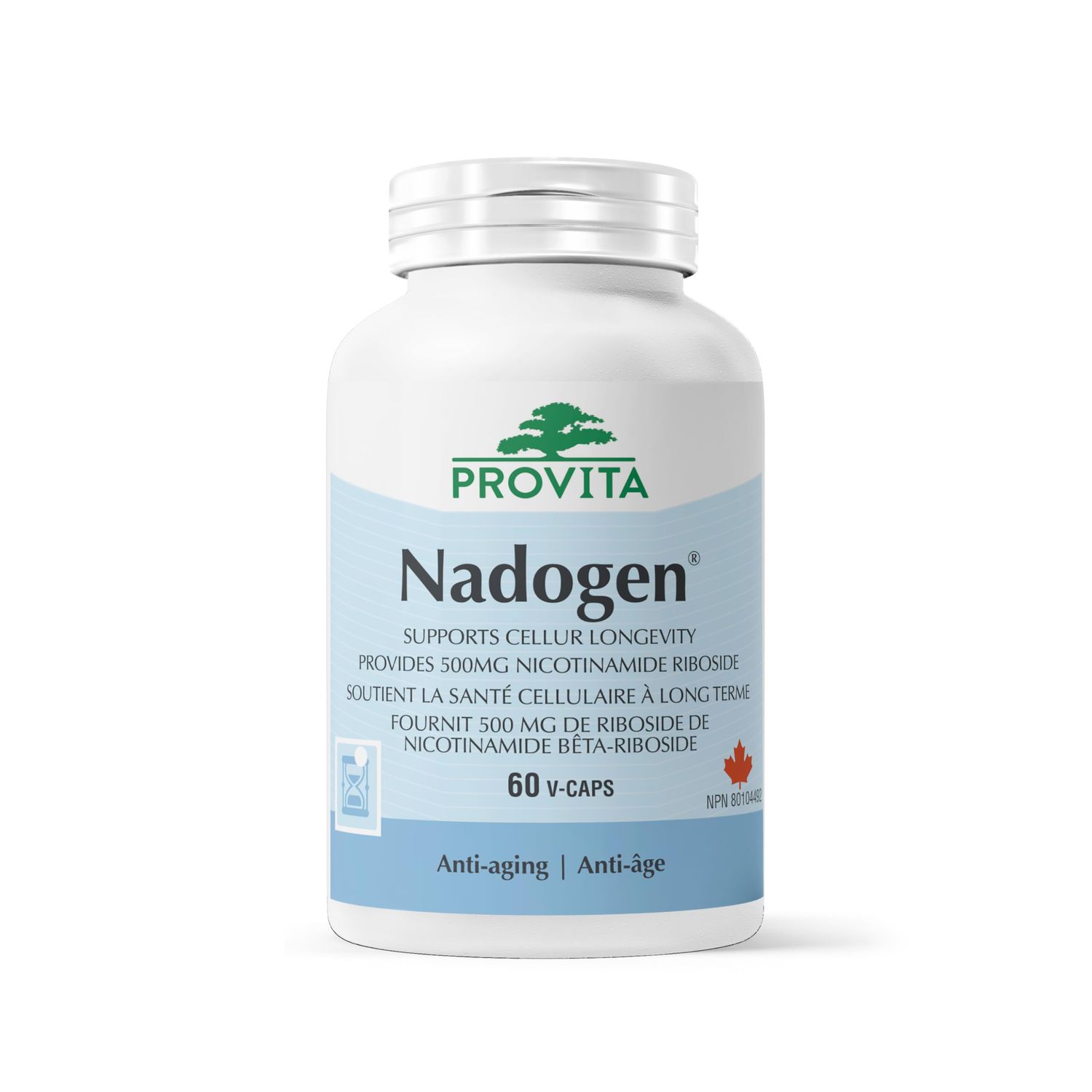 PROVITA Nadogen - Boost NAD Levels, Support Cellular Energy Metabolism Combat Aging (60 Capsules)