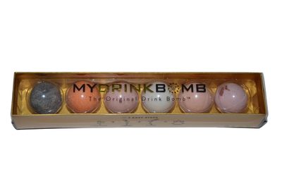 MyDrinkBomb Cocktail Bombs Mix Party Set - Pack of 6 Cocktail and Mocktail Kit For Parties, Liquor, Non Alcoholic (Champagne)