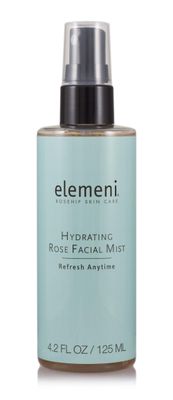 elemeni Hydrating Rose Facial Mist, 4.2 fl oz, Soothing Nourishing Moisturizing Rosewater Spray, Makeup Primer, Boost Liquid Foundation Hydration, Toning Witch Hazel, Vitamins B5 C and Hydrosol Spritz