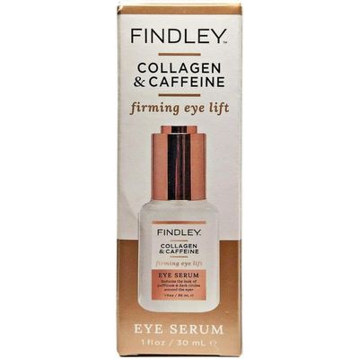 Findley Firming Eye Lift Eye Serum with Collagen and Caffeine - Reduces Puffiness and Dark Circles Hydrates and Reduces Wrinkles (1 Fl Oz)