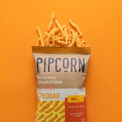 Pipcorn Heirloom Crunchies - Cheddar (3 Pack of 7oz Bags) - Organic Cheese, Baked not Fried, No Artificial Anything, Non-GMO Heirloom Corn, No Preservatives, Gluten Free