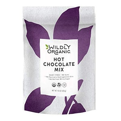 Wildly Organic Hot Chocolate Mix - 16 Oz, 1 lb Bag - Organic, Vegan, Raw Cacao, Fair Trade, Dairy-Free, Gluten-Free - 3 Ingredients: Cacao, Coconut Sugar, Coconut Milk Powder