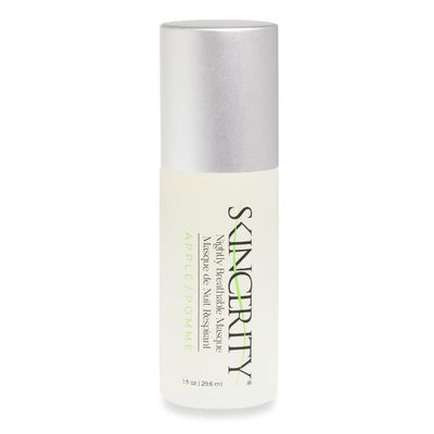 Skincerity Nightly Breathable Masque - Apple, Grapeseed Oil and Vitamin E, Anti-Aging, Reduce Pore Size and Wrinkles, Hydrating and Nourishing, Radiant and Brightened Complexion