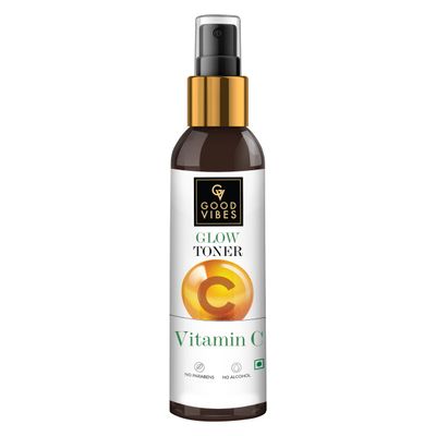 Good Vibes Vitamin C Face Toner Spray for Minimizing Pores Anti Aging Hydrating Facial Mist for Dry Skin No Alcohol Sulfates for All Skins 4.06 Fl Oz120ml