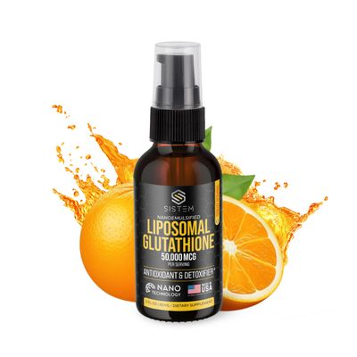 Sistem Liposomal Glutathione, Antioxidants Supplement, Detox Cleanse, Immune Support Supplement, Liposomal Vitamin C, Glutathione Liquid Spray, Tropical Citrus Flavor