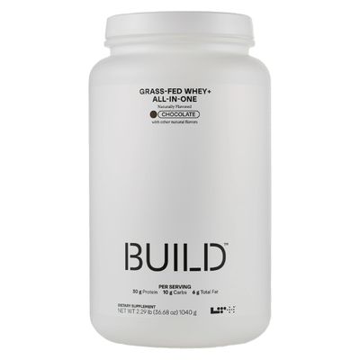 LTH Build Whey All-in-One - 30g Protein per Serving - Protein Shake Mix - Enzymes, Probiotics, Fiber, Vitamins Minerals - Meal Replacement Shake - Grass-Fed Whey Protein - Chocolate, 20 Servings