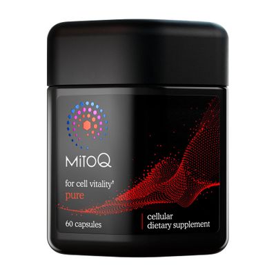 MitoQ Pure Advanced Mitochondria Supplement Superior Bioavailability to CoQ10 Reduces Free Radical Damage for Healthy Aging, Metabolism, Heart Health, Energy, Strength Mobility