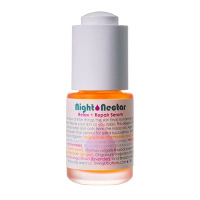 LIVING LIBATIONS - Organic Night Nectar Facial Oil Natural, Wildcrafted, Vegan Clean Beauty (0.5 fl oz 15 mL)
