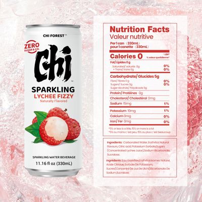 CHI FOREST Lychee Fizzy Sparkling Water (11.15 oz 24)