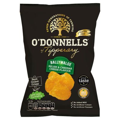 O&#39; Donnells Ballymaloe Relish Cheddar Cheese 47.5g (1.7oz) 8 Pack