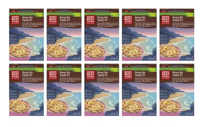 Mom's Best Honey Nut Toasty O's Cereal, Non-GMO Project Verified, Made with Whole Grain, No High Fructose Corn Syrup, Kosher, 20 Ounce Box (Pack of 10)