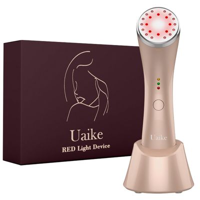 Uaike LED Red Light Therapy Device for Face - Skin Tightening Machine for Anti-Aging, Wrinkle Removal, Face Lift, Rejuvenation - Massager