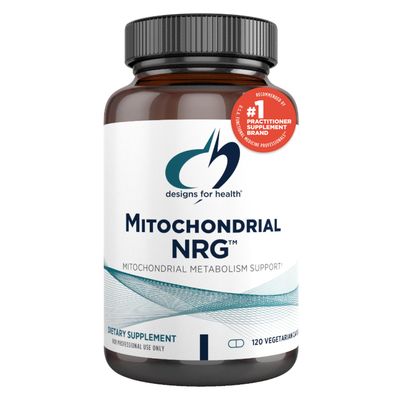Designs for Health Mitochondrial NRG - Support Cellular Vitality Metabolism - Mitochondria Energy Supplement with Alpha Lipoic Acid, Trans Resveratrol Curcumin Powder (120 Vegan Capsules)