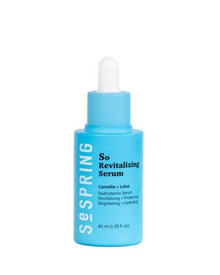 SESPRING So Revitalizing Multivitamin Face Serum Korean Skincare, For Skin Brightening and Hydrating, with Camella, Lotus, Vitamins B3, C, E, and Q10, No Paraben, Cruelty Free, 40 ml1.35 oz