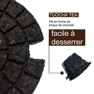 Yunnan Tuocha Zouji - Sweetie - Post-Fermented Tea Cake 200g - Easy to Break for Convenient Brewing - Looks Like Chocolate, Easy to Break Into Pieces - Pu-erh Tea for Quick Preparation