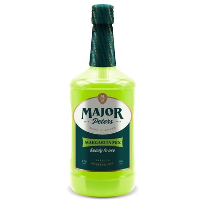 Major Peters&#39; Margarita Cocktail Mix, Only Add Spirits Garnishes for Ideal Drink, (59.2 Fl Ounce, Pack of 1)