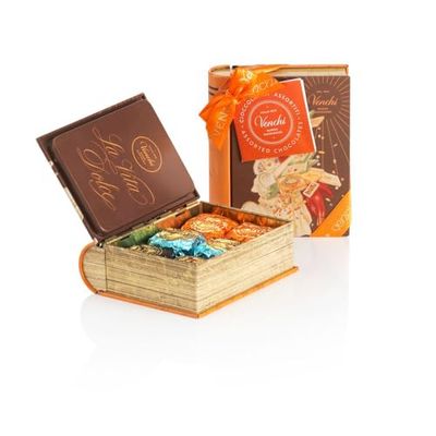 Venchi Vintage Mini Book with Assorted Chocoviar 4.09 oz - Gift Idea for Mother&#39;s Day - Gluten Free