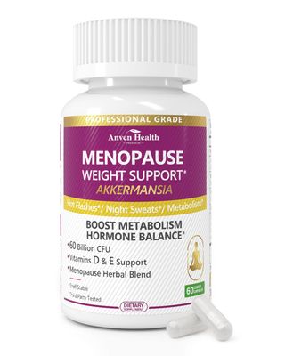 Akkermansia Probiotics for Women in Menopause - 60 Billion CFU for Gut, Metabolism Hormonal Balance - Non-GMO, Vegan, with Herbal Support, Calcium, Prebiotics Vitamins 60 Capsules Akkermansia Probiotics for Women in Menopause - 60 Billion CFU for Gut, Metabolism Hormonal Balance - Non-GMO, Vegan, with Herbal Support, Calcium, Prebiotics Vitamins 60 Capsules