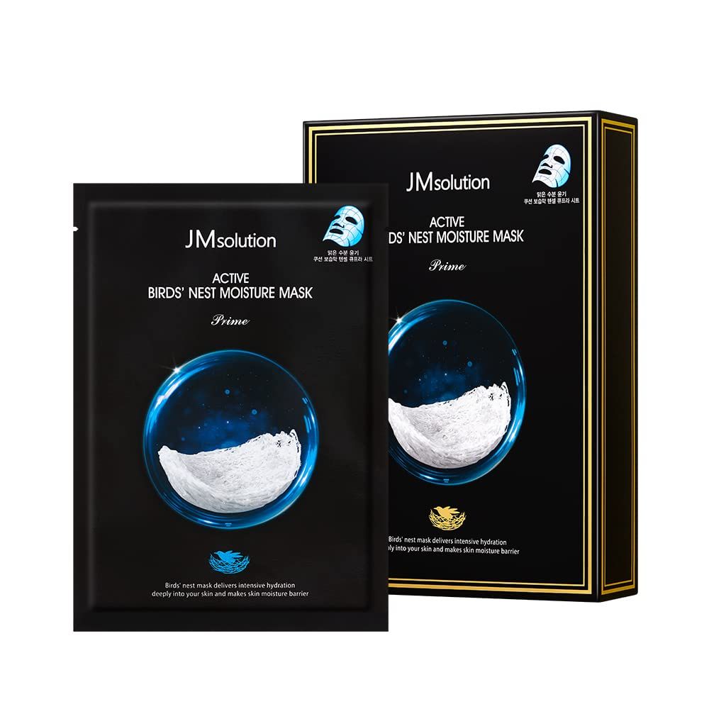 JMSOLUTION ACTIVE BIRDS&#39; NEST MOISTURE MASK (Pack of 10)