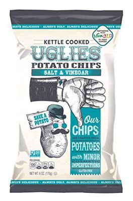 UGLIES SNACKS Original Salt Vinegar Potato Chips, 6 OZ