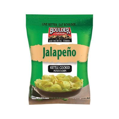 Boulder Canyon Jalapeno Kettle Cooked Potato Chips, 2 Ounce - 8 per case.
