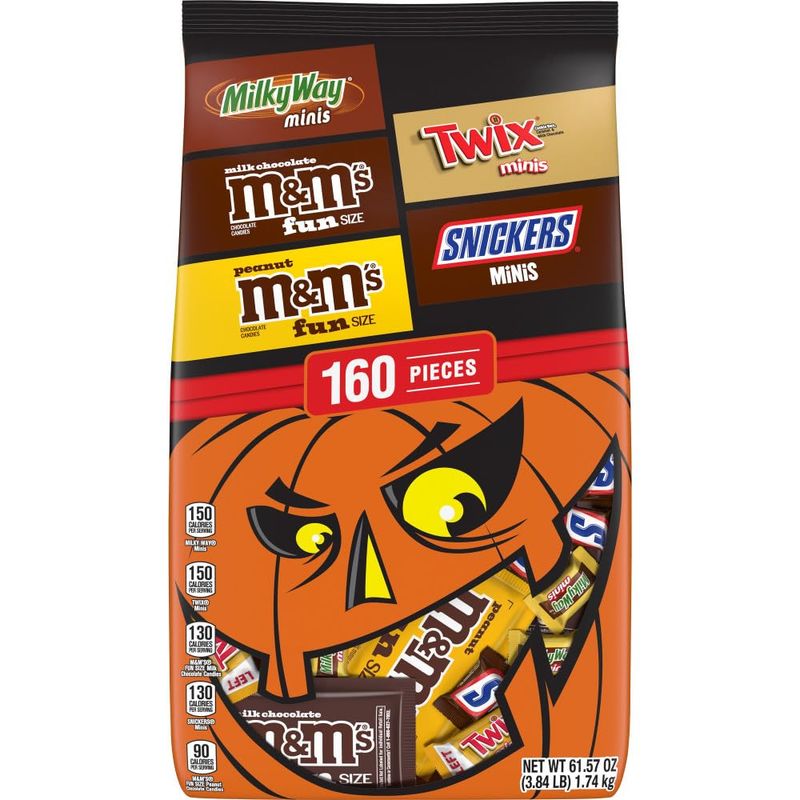MIXED CHOCOLATE VARIETY STAND UP POUCH HALLOWEEN 61.57 OUNCES