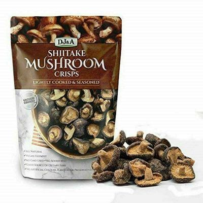 DJ A Lightly Cooked Seasoned Shiitake Mushroom Crisps, 10.58 Ounce